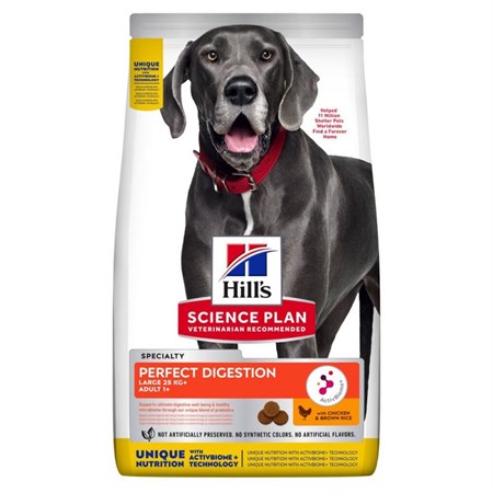 hill s science plan adult perfect digestion large breed 12 kg crocchette per cani