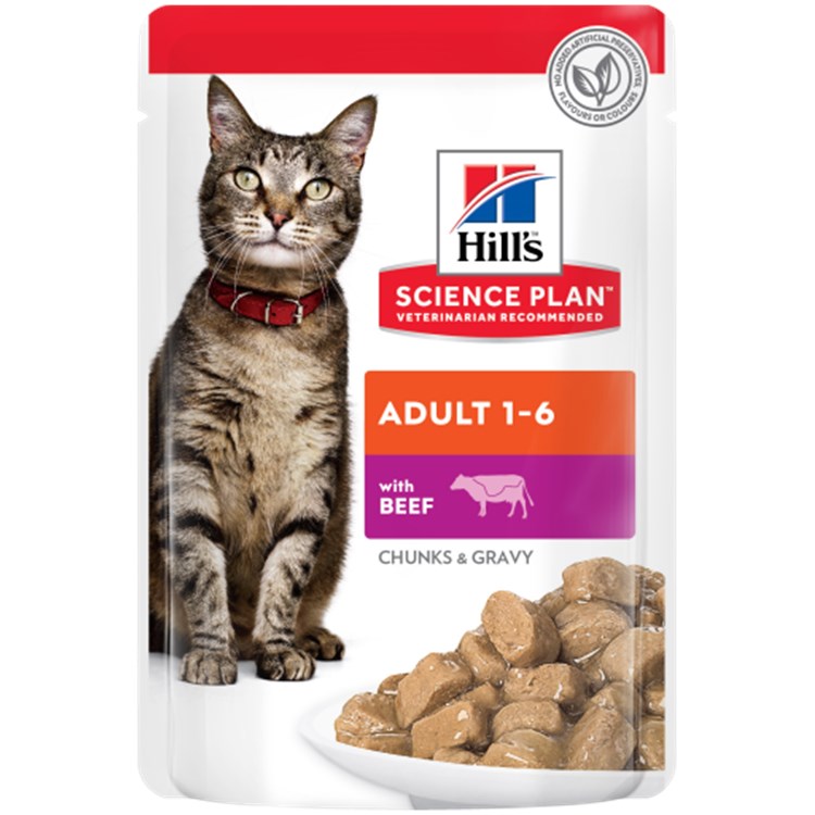 Hill's Science Plan Bocconcini Adult Manzo 85 gr Bustina Umido Gatto