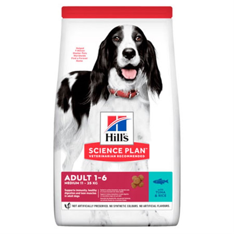 Hill's-Science-Plan-Cane-Adult-Medium-Breed-Tonno -