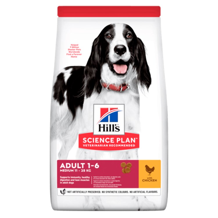 Hill's Science Plan Cane Adult Medium Pollo 2,5 kg