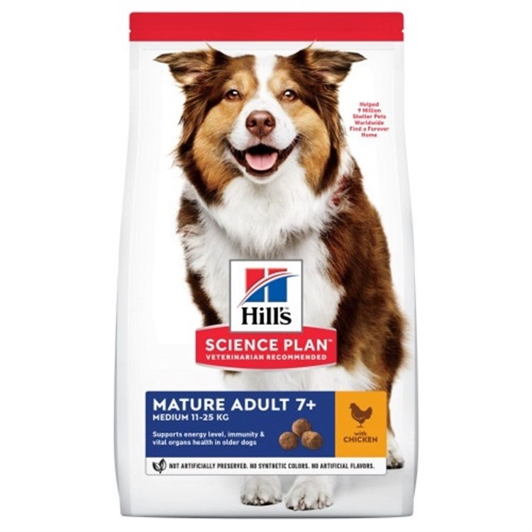 Hill's Science Plan Cane Medium Breed Mature 7 + Pollo 14 kg DANN
