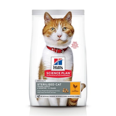 hill s science plan young adult sterilised pollo 300 gr gatto