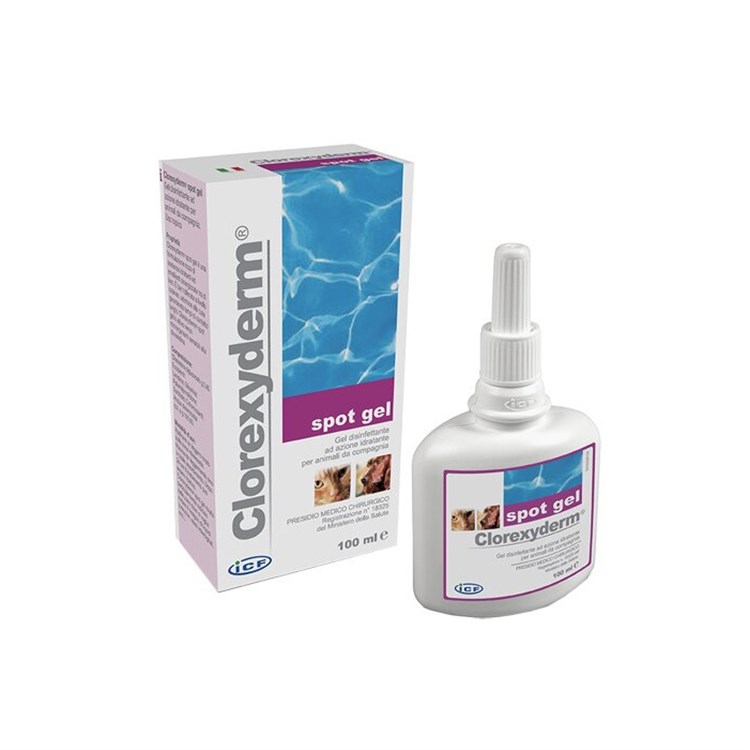 Icf Clorexyderm Spot Gel 100 ml Disinfettante Cani Gatti