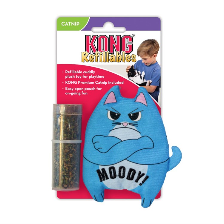 Kong Cat Refillables Moody Gioco Per Gatti 10 cm Con Erba Gatta