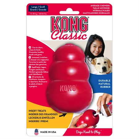 Kong Classic Large 10 cm 227 gr Per Cani da 13 a 30 kg in Cani