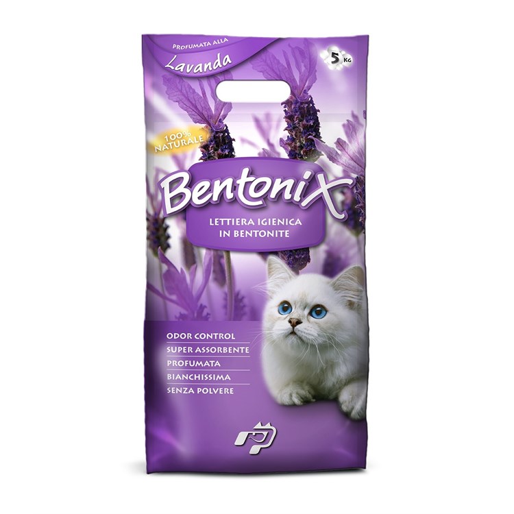 Lettiera Agglomerante Bentonix Lavanda 5 kg Bentonite per Gatto