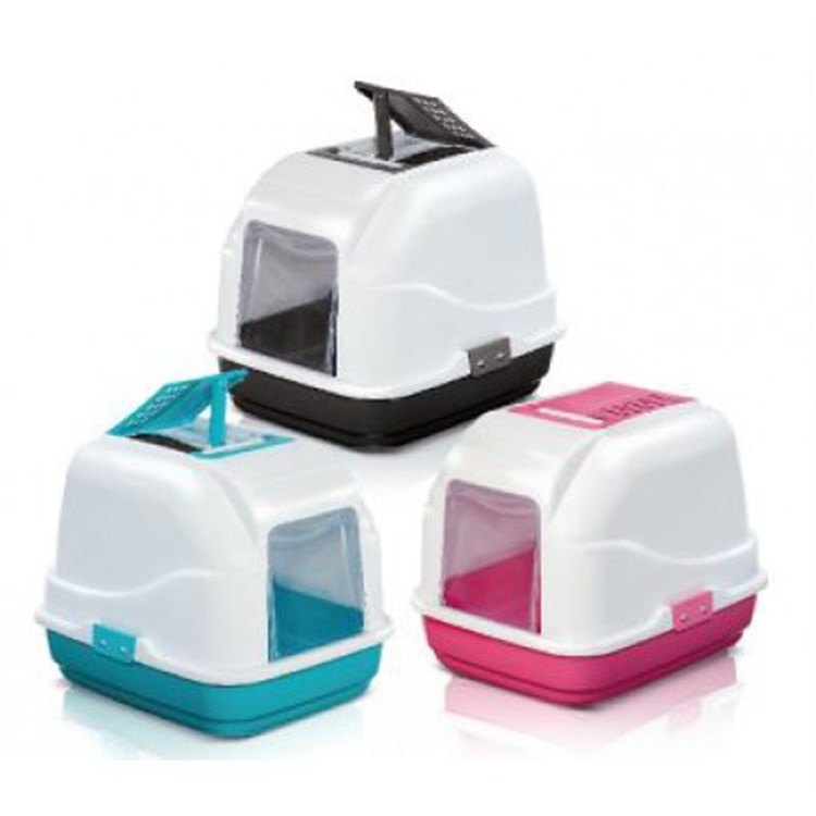 Lettiera Coperta Con Filtro e Paletta Imac Made in Italy Per Gatti