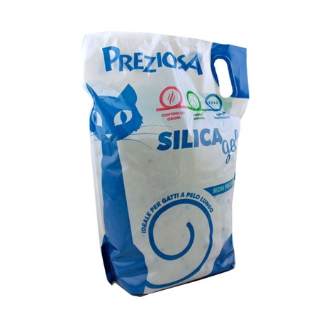 Lettiera Preziosa Silice Gel 2,25 kg 5 lt Gatto in Gatti