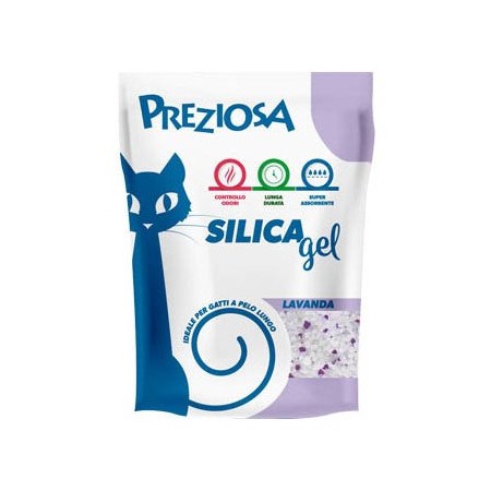 lettiera preziosa silice lavanda 2 25 kg 5 lt silica gel gatto
