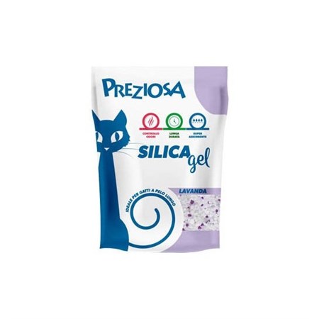 lettiera preziosa silice lavanda 6 5 kg 16 lt silicio per gatti