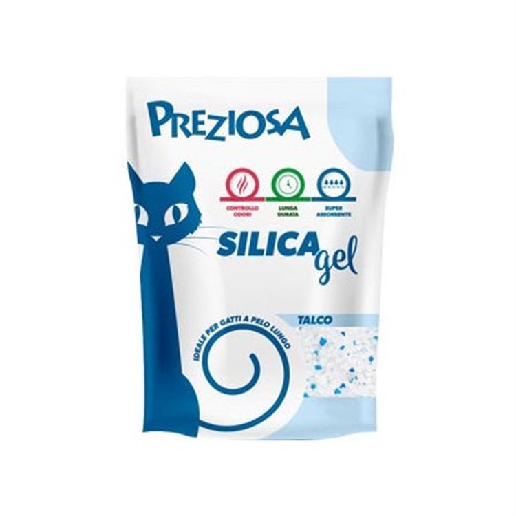 Lettiera Preziosa Silice Talco 6,5 kg 16 lt Silicio Per Gatti
