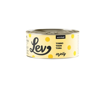 lev adult cat jelly tonno 70 gr lattina umido gatti