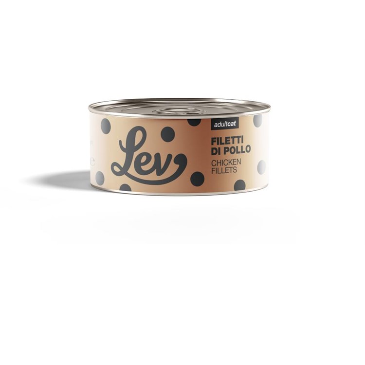 Lev Adult Cat Filetti Di Pollo 140 gr Lattina Umido Gatti