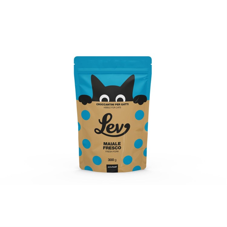 Lev Adult Cat Maiale 300 gr Crocchette per gatti