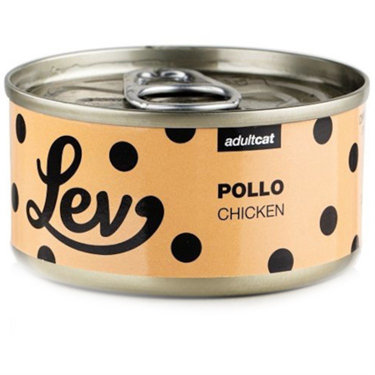 Lev Adult Cat Pollo 70 gr Lattina Umido Gatti