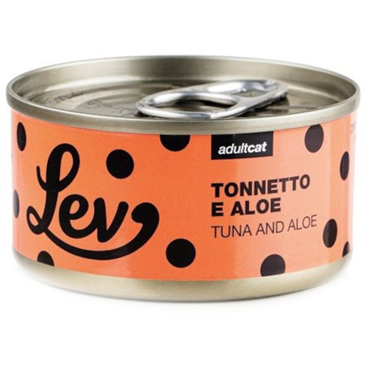 Lev Adult Cat Tonnetto Aloe 70 gr Lattina Umido Gatti