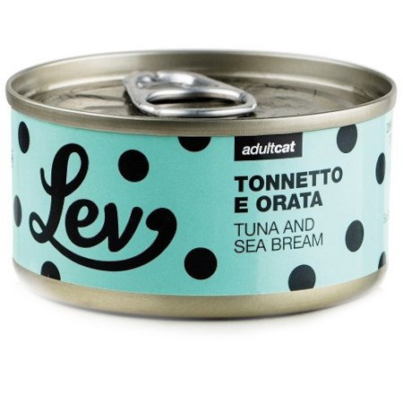 lev adult cat tonnetto orata 70 gr lattina umido gatti