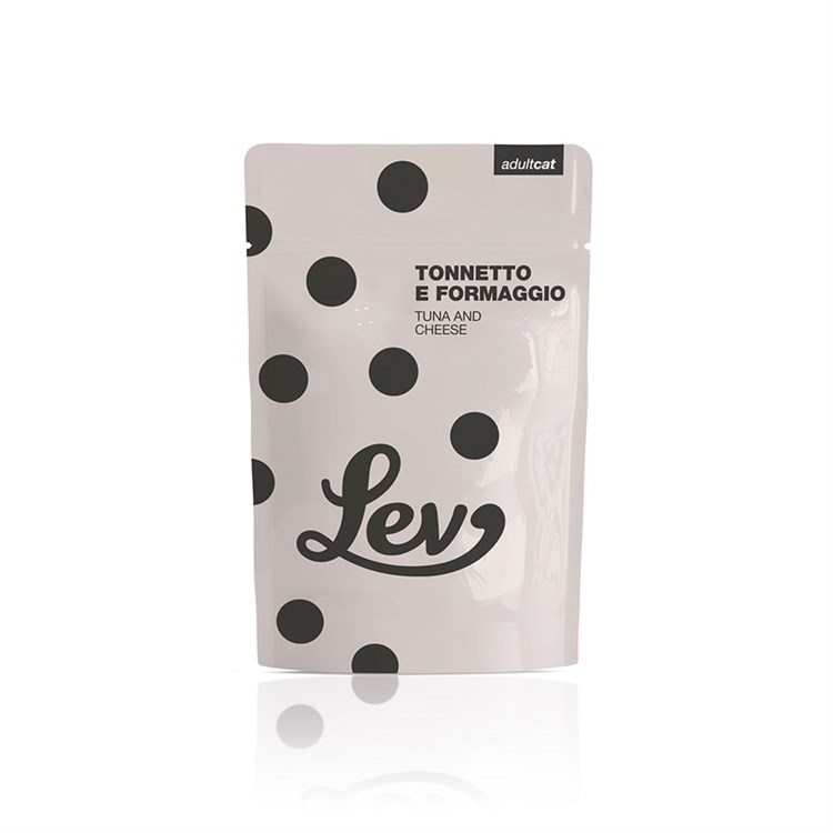 Lev Cat Tonnetto Formaggio in Jelly 60 gr Bustina per Gatti