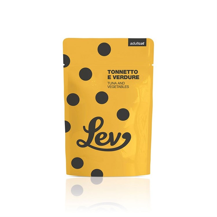 Lev Cat Tonnetto Verdure in Jelly 60 gr Bustina per Gatti