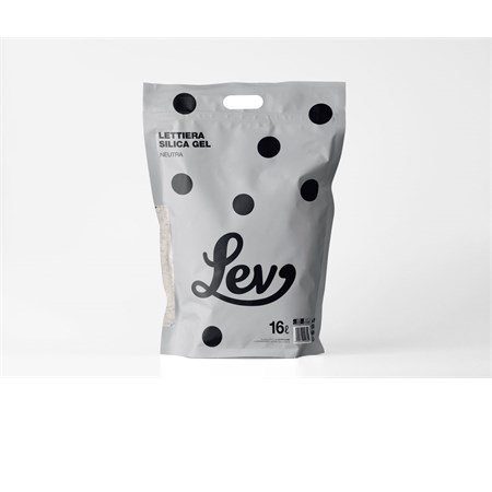 lev lettiera silica gel neutra 16 lt silicio gatto