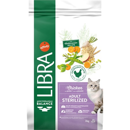 libra cat adult sterilized pollo 3kg
