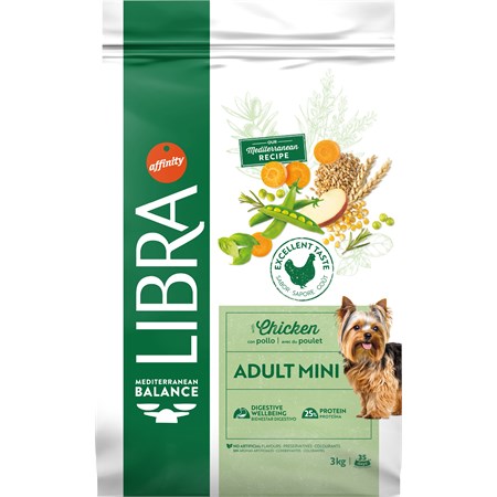 Libra Dog Adult Mini Pollo 3kg in Cani
