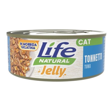 life cat natural jelly tonnetto 70gr scatoletta gatti