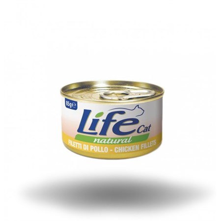 life cat natural pollo 85 gr scatoletta gatti