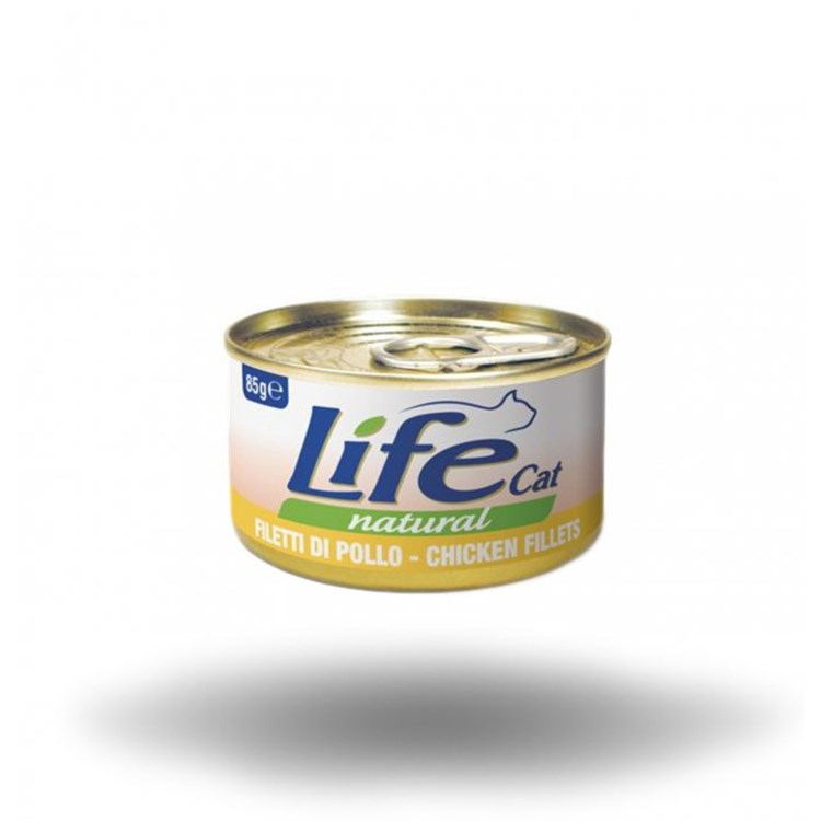 Life Cat Natural Filetti di Pollo 85 gr Scatoletta Gatti