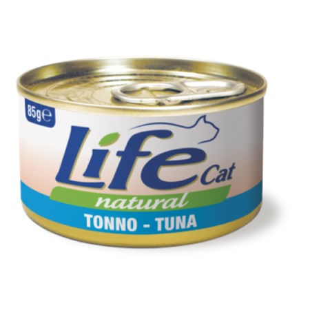 life cat natural tonno 85 gr scatoletta gatti