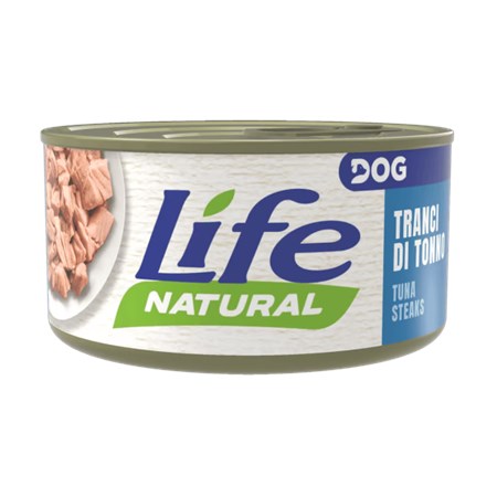 life dog natural tranci di tonno 90 gr scatoletta cane