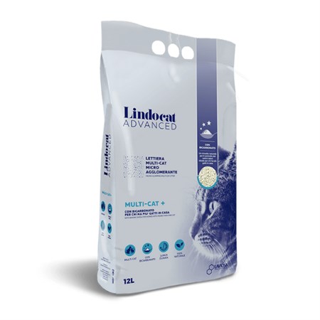 lindocat advanced lettiera multi cat 12 l agglomerante per gatti