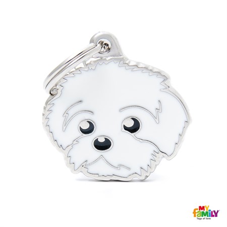 medaglietta incisa my family cane bolognese