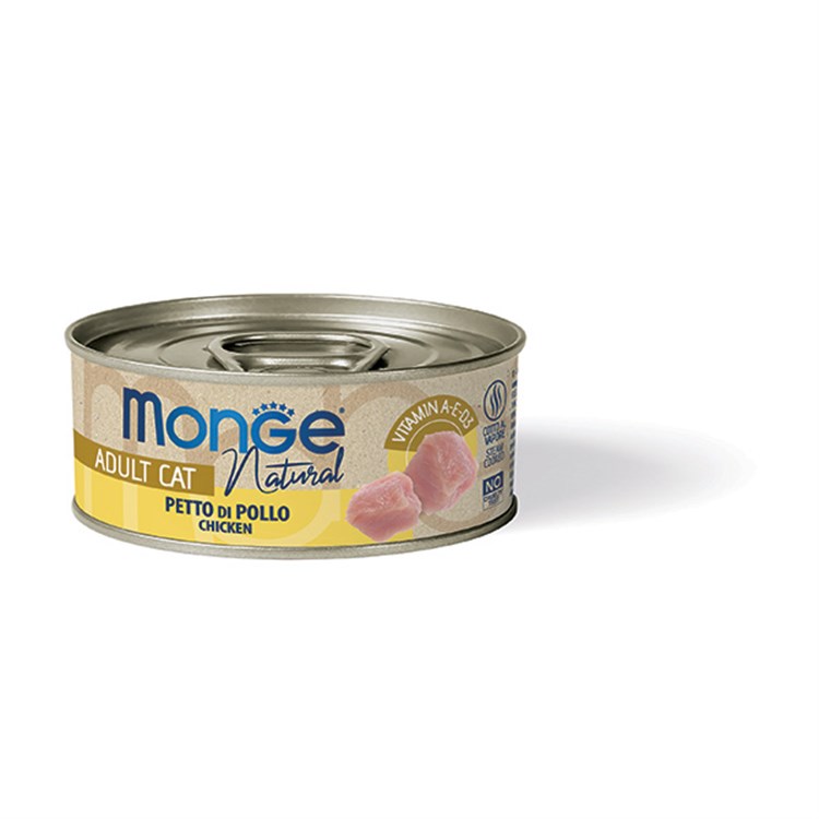 Monge Cat Natural 80 gr Petto di pollo Scatoletta Per Gatti
