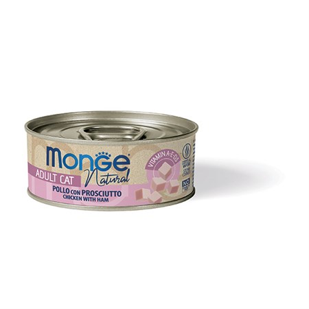monge cat delicate superpremium 80 gr pollo e prosciutto per gatti