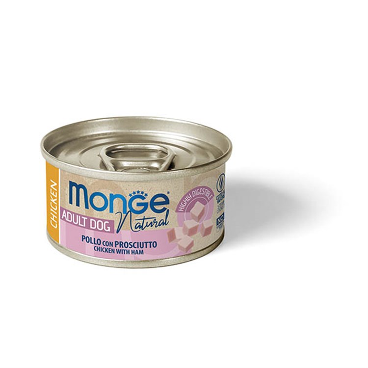 Monge Dog Pollo Con Prosciutto 95 gr Umido Per Cani