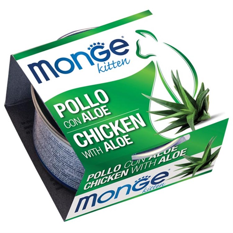 Monge Fruits Kitten Pollo Con Aloe 80 gr Per Gattini