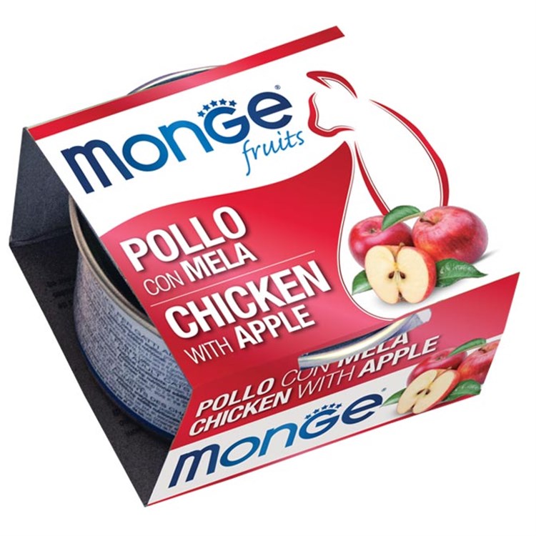 Monge Fruits Pollo Con Mela 80 gr Per Gatti