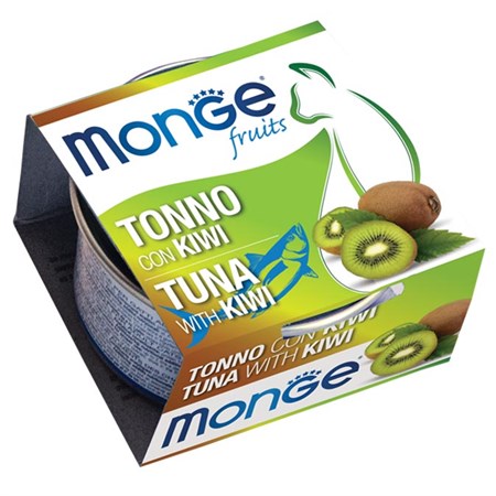 monge fruits tonno con kiwi 80 gr per gatti
