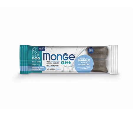 monge gift barrette training anatra spirulina 40 gr snack per cani