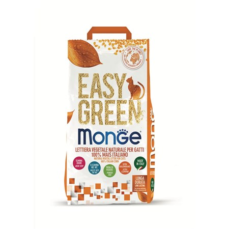 monge lettiera agglomerante vegetale easy green mais 10 lt 3 8 kg
