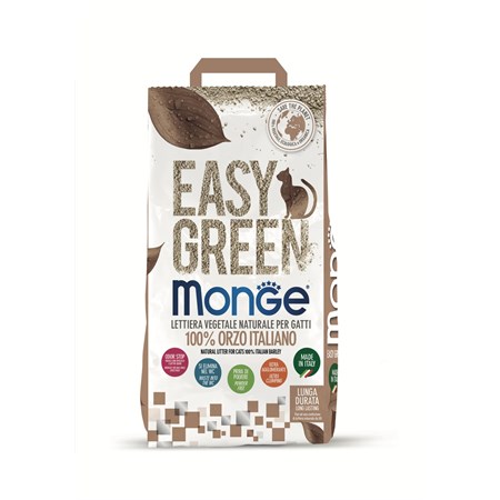 monge lettiera agglomerante vegetale easy green orzo 10 lt 3 8 kg