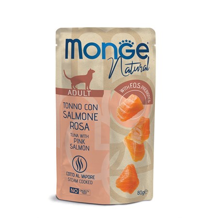Monge Natural Superpremium 80 gr Tonno con Salmone Bustina Per Gatti in Gatti