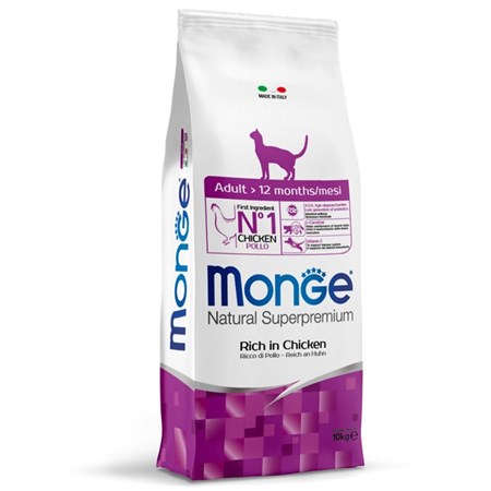 monge natural superpremium adult pollo 10 kg per gatti danneggiato