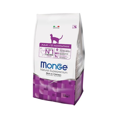 monge natural superpremium adult pollo 1 5 kg per gatti