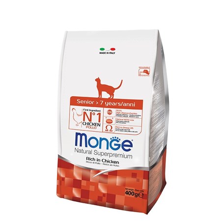 monge natural superpremium senior 400 gr per gatti anziani