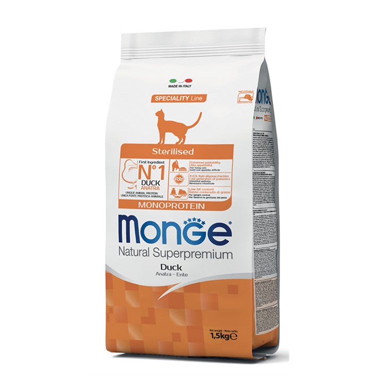 Monge Natural Superpremium Sterilised Anatra Monoproteico 10 kg D