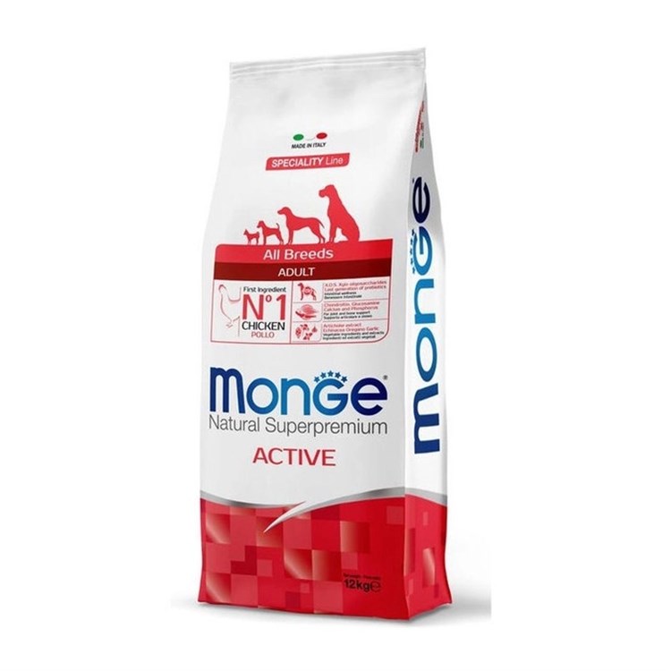 Monge Superpremium All Breeds Active 12 kg Per Cani Sportivi DANNEGGIATO
