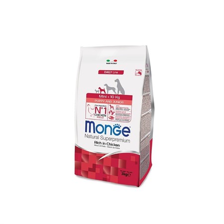 monge superpremium mini puppy junior 800 gr al pollo per cane