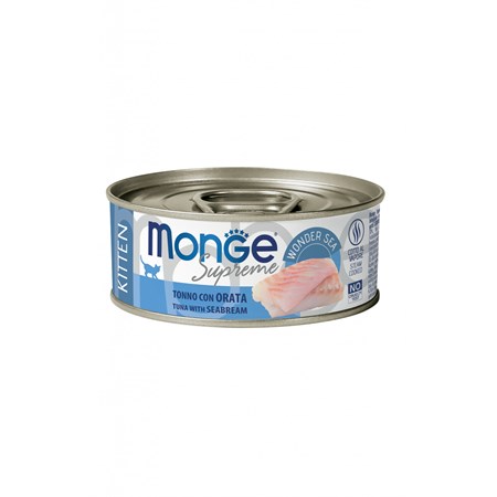 monge supreme kitten tonno orata 80 gr scatoletta gattini